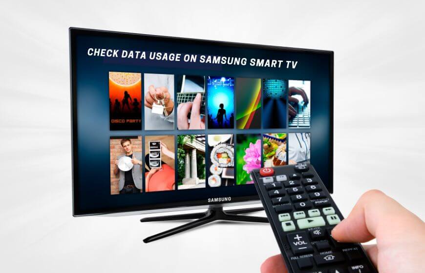 how to check data usage on samsung smart tv